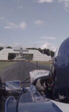 Damon Hill reunited with his 1996 F1 title-winning Williams FW18 at Goodwood