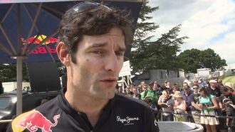 Interview Mark Webber during Goodwood Festival of Speed 2011