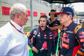 Helmut Marko with Max Verstappen