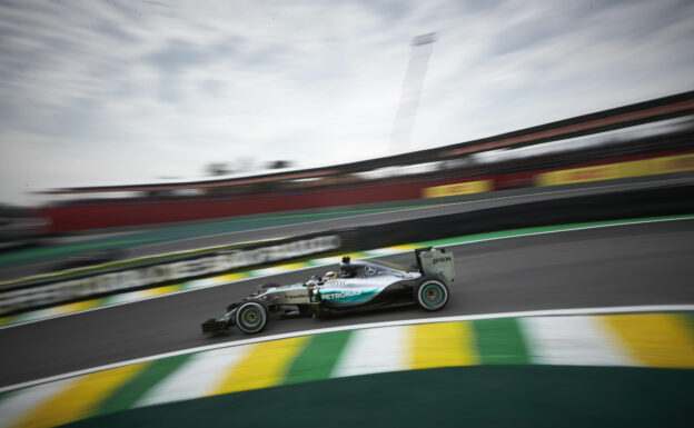 Mighty Rosberg takes pole again 1 Lewis Hamilton driving on Interlagos with the Mercedes W06