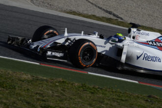 Felipe Massa driving the Williams FW38