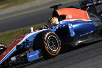Rio Haryanto ขับรถมาที่ Manor MRT05