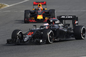 Jenson Button driving the McLaren MP4-31