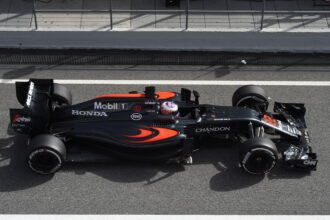Jenson Button driving the McLaren MP4-31