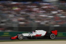 Romain Grosjean, Haas VF-16 racing in Australia