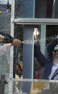 Sparkling wine (not champagne) on 2016 podiums