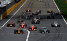 Start of the 2016 Chinese F1 GP