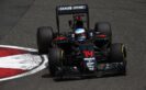 Fernando Alonso on track in his McLaren MP4-31