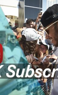 100,000 subscribers! Lewis Hamilton thanks YOU!