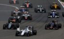 Midfield going into 1st corner after the start