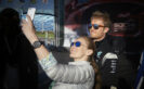 Nico Rosberg doing a selfie with F1 fan