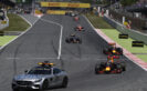 Safety car period after both Mercedes drivers crashed into eachother