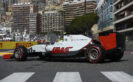 Esteban Gutierrez driving his Haas VF-16 at Monaco
