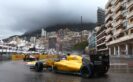 Kevin Magnussen driving his Renault RS16 at Monaco