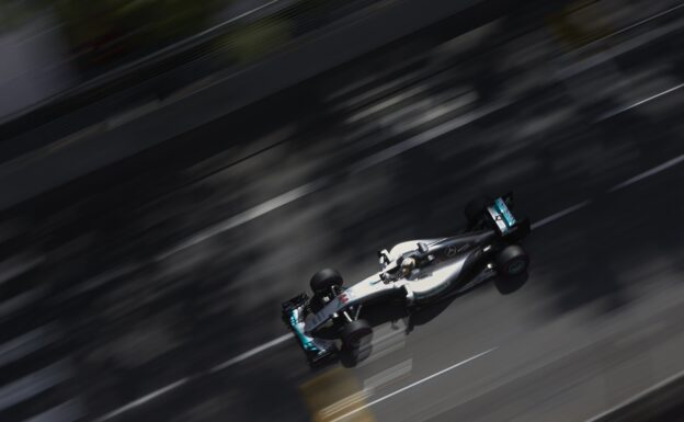 Hamilton eases to British GP victory 1 Lewis Hamilton drives his Mercedes W07 at Monaco
