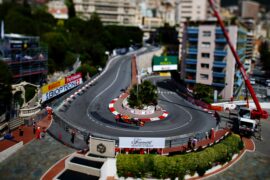 Daniel Ricciardo driving his Red Bull RB12 at Monaco