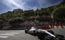 Valtteri Bottas driving his Williams FW38 at Monaco