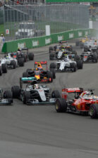 Start of the 2016 Canadian F1 GP
