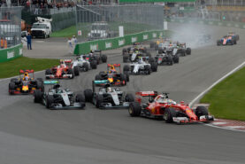 Start of the 2016 Canadian F1 GP