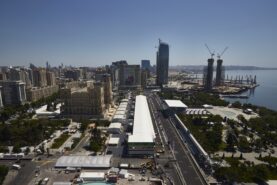 Baku Street circuit mainstraight up high