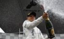 Valtteri Bottas, Williams Martini Racing, 3rd Position, sprays Champagne on the podium.