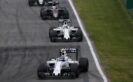 Valtteri Bottas, Williams FW38 Mercedes, leads Felipe Massa, Williams FW38 Mercedes