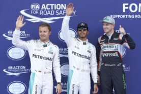 Top 3 qualifiers 2016 Austria GP: 1. Hamilton 2. Rosberg 3. Hulkenberg