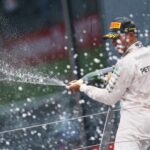 Lewis Hamilton feiert seine erste Qualifikation in Österreich GP 2016