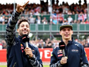 Daniel Ricciardo and Max Verstappen