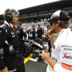 Fernando Alonso in der Startaufstellung.