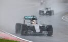 2016 Hungarian Grand Prix, Mercedes Lewis Hamilton in the rain.