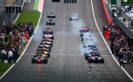 The drivers begin their parade lap before the Formula One Grand Prix of Austria at Red Bull Ring the home of Red Bull Racing.