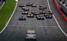 The drivers start the Formula One Grand Prix of Austria at Red Bull Ring the home of Red Bull Racing.