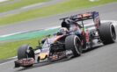 Carlos Sainz of Spain driving the (55) Scuderia Toro Rosso STR11 Ferrari 060/5 turbo on track during F1 testing at Silverstone Circuit 2016.