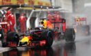 Daniel Ricciardo driving RB12 in the Pitlane during qualifying for the Formula One Grand Prix of Hungary 2016.
