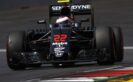 Jenson Button on track.