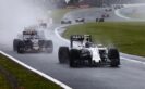 British GP F1/2016 Valtteri Bottas, Williams FW38 Mercedes, leads Carlos Sainz Jr, Toro Rosso STR11 Ferrari.