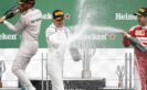 Circuit Gilles Villeneuve, Montreal, Canada. Valtteri Bottas, Williams Martini Racing, 3rd Position, sprays Champagne on the podium.