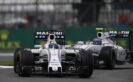 Felipe Massa, Williams FW38 Mercedes, leads Valtteri Bottas, Williams FW38 Mercedes.