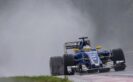 Hungarian GP F1/2016,Felipe Nasr, Sauber C35 in the rain.