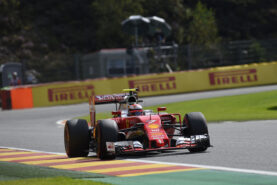 Kimi Raikkonen driving his Ferrari SF16-H at Spa