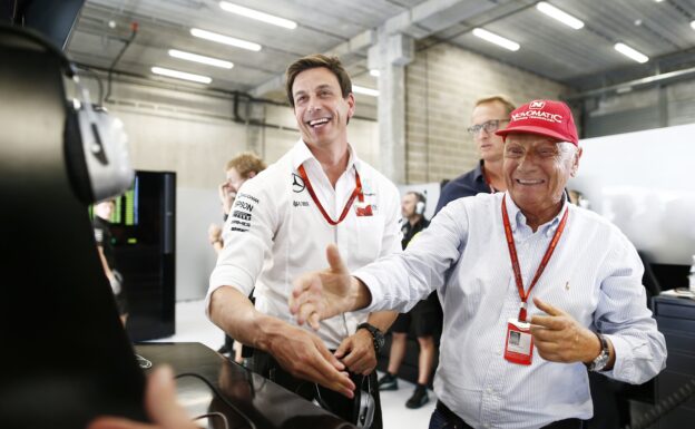 Lauda: 2020 contract for Mercedes bosses 'logical' 1 Formula One - MERCEDES AMG PETRONAS, Belgian GP 2016. Toto Wolff Niki Lauda;
