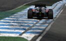 Fernando Alonso on track.