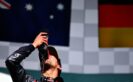 SPA, BELGIUM F1/2016: Daniel Ricciardo of Red Bull Racing celebrates on the podium.