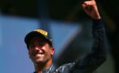 SPA, BELGIUM F1/2016: Daniel Ricciardo of Red Bull Racing celebrates on the podium.