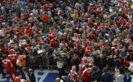 GP ITALIA F1/2016 Ferrari fans with Maurizio Arrivabene, Kimi Räikkönen and Sebastian Vettel