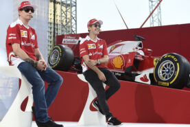 Kimi Räikkönen and Sebastian Vettel of Ferrari. Italian GP F1/2016