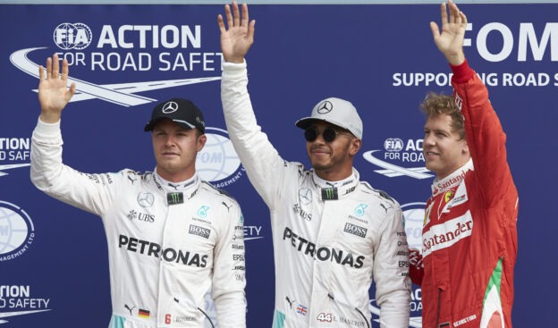 Formula One - MERCEDES AMG PETRONAS, Italian GP 2016. Lewis Hamilton, Nico Rosberg;