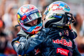 Daniel Ricciardo and Max Verstappen of Red Bull Racing during the F1 GP of Germany at Hockenheimring 2016