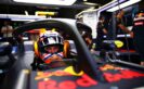MONZA, ITALY F1/2016: Max Verstappen of Red Bull Racing sits in his car fitted with the halo.